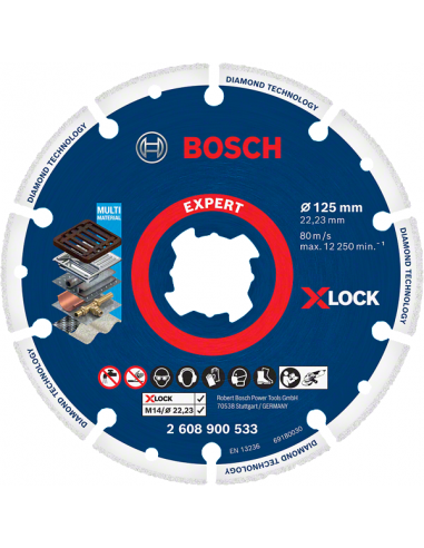 Disco corte metal Wheel Bosch X-LOCK 125 mm